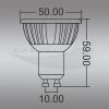 LED луничка 3х1W,  цокъл GU10, 220V, клас B