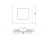 LED панел, квадрат, 6W, 220V с включен драйвър